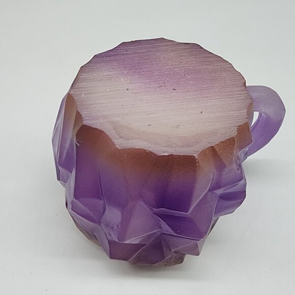 Mineral Crystal Resin Mug Purple Mineral Crystal Coffee Mug - Picture 7 of 7